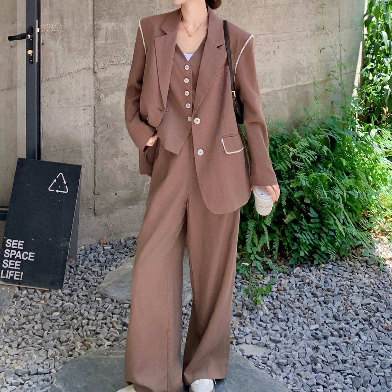 Jacket, vest and pants set S1634