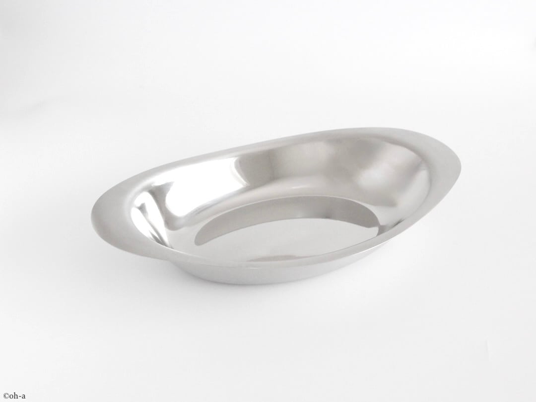 イケダ ステンレスカレー皿 小（スプーンのオマケ付き） | 食器と台所