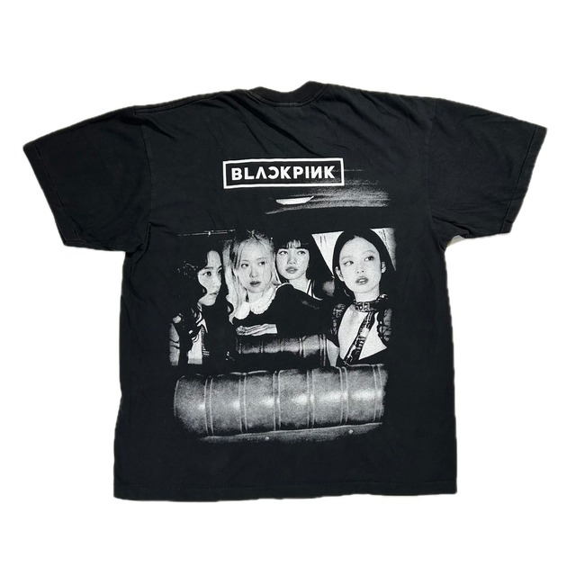 13178 BLACKPINK JISOO ジス ブラック半袖Tシャツ XL