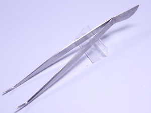 盆栽用ピンセット ステン 曲 225mm No.61 兼進 Bonsai Tweezers Kaneshin