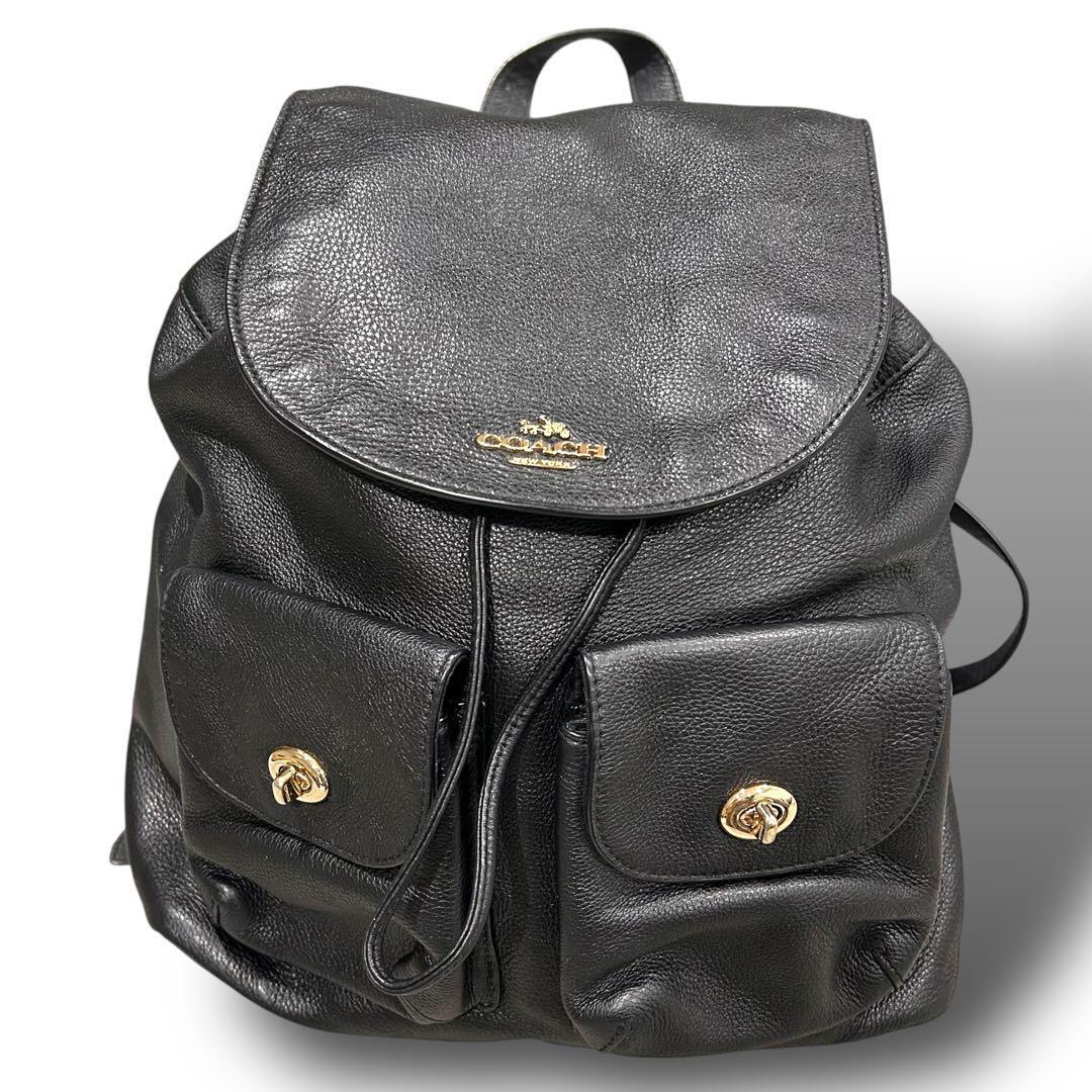 未使用級 コーチ グラハム 3way ビジネスバッグ リュック レザー ブラック コーチ グラハム 3way ビジネスバッグ リュック 極美品✨コーチ 3way