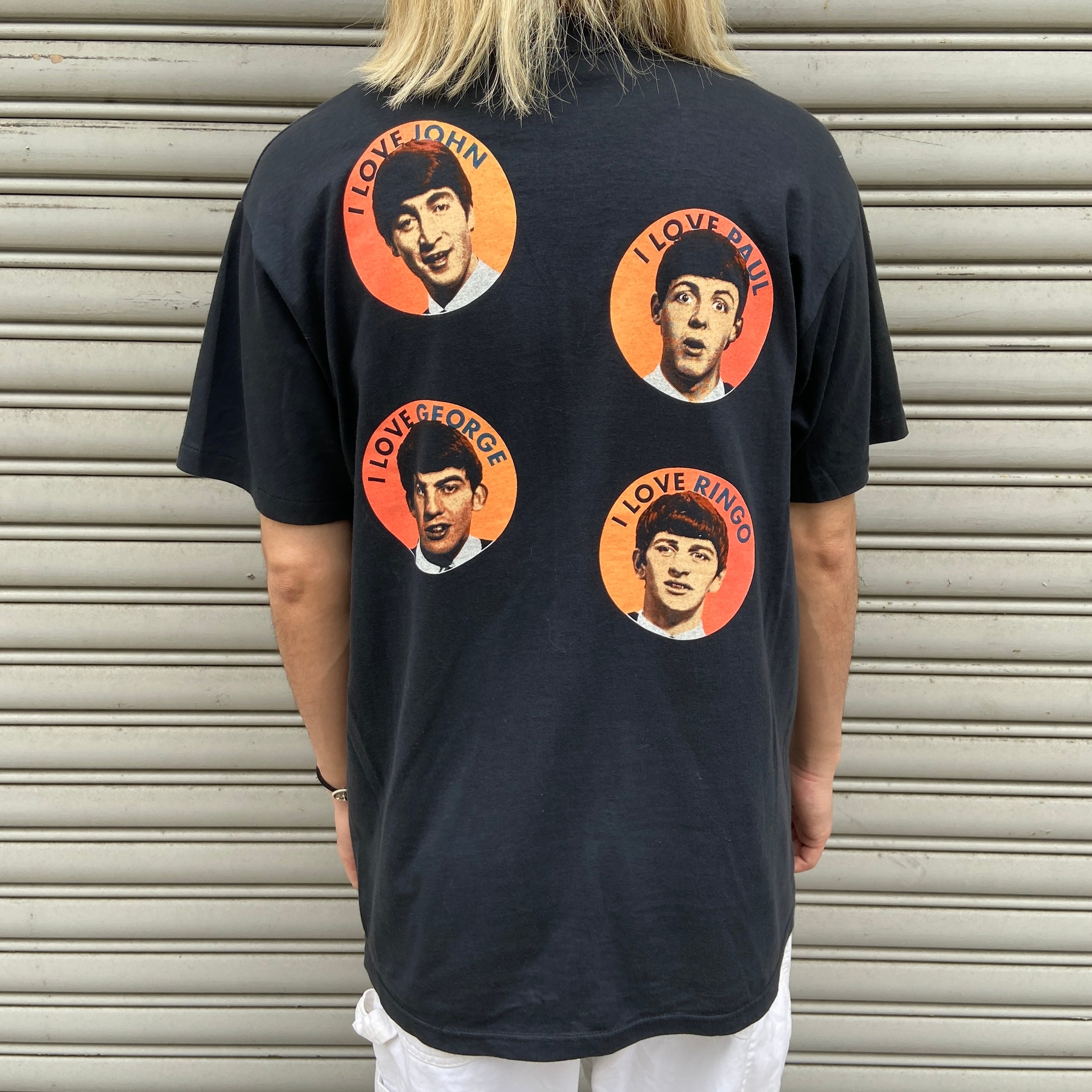 The beatles ビートルズ バンドTシャツ 90s USA製 黒 L | 古着屋 Uan