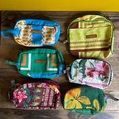 【MALAGUETA マラゲッタ】Wファスナー ポーチ ワイン