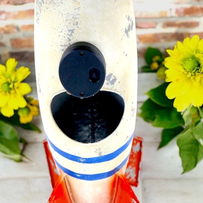 大きな 陶器製 魚 置物 傘立て 花入れ オブジェ インテリア ガーデニング