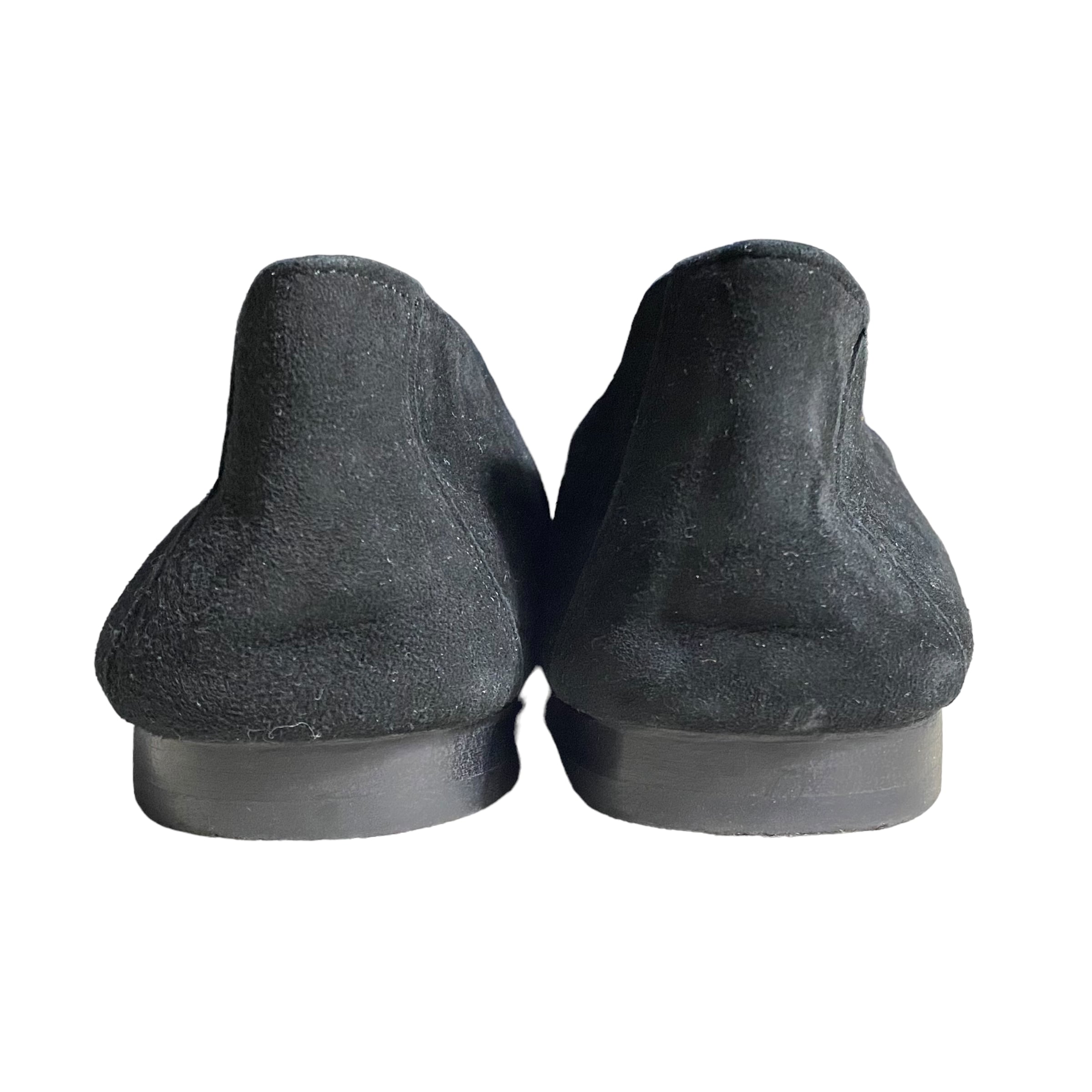 JESUS CANOVAS black nubuck slip-ons | NOIR ONLINE