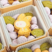 あまやどりうさぎのブルーベリークッキー缶