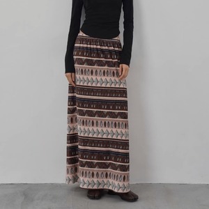 プリントロングスカート ・21577