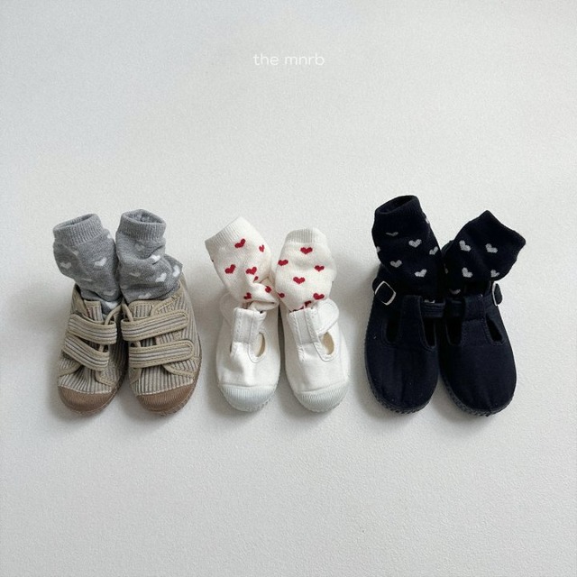 minirobe26su_Heart Socks Tri-Species Set