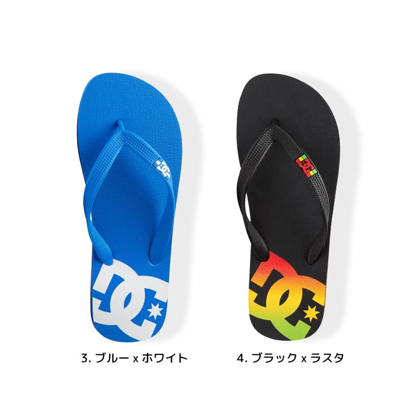 DC SHOES ビーチサンダル ビーサン ロゴ プリント サンダル