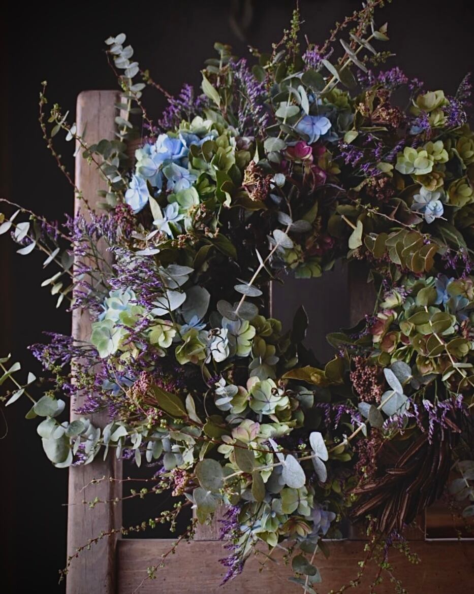 ドライフラワー リース 鶏頭 Dry Flower Wreath Celosia Cockscomb