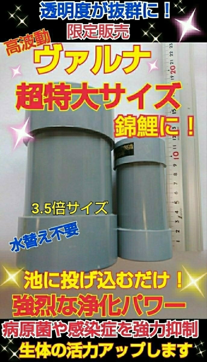 ☆送料無料☆池、養殖池用！【ヴァルナ】超特大サイズ！池の透明度が 