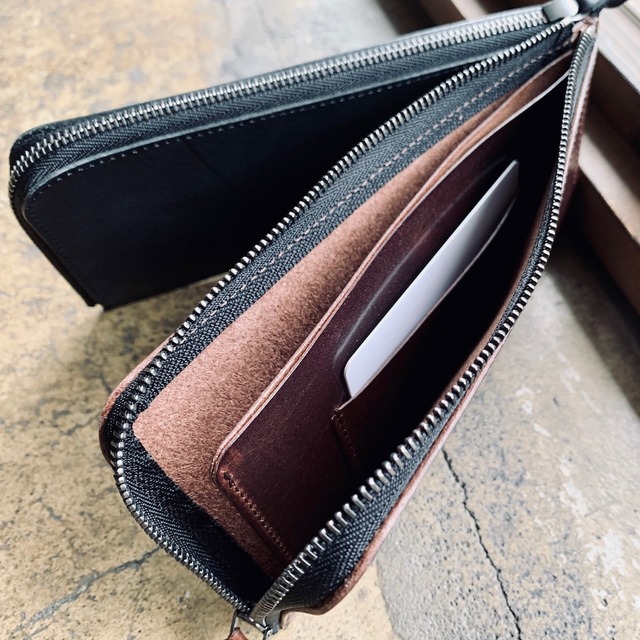 「SLIM LONG WALLET」Italy Leather