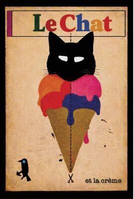 George Bayer "Le Chat and the cream" Original