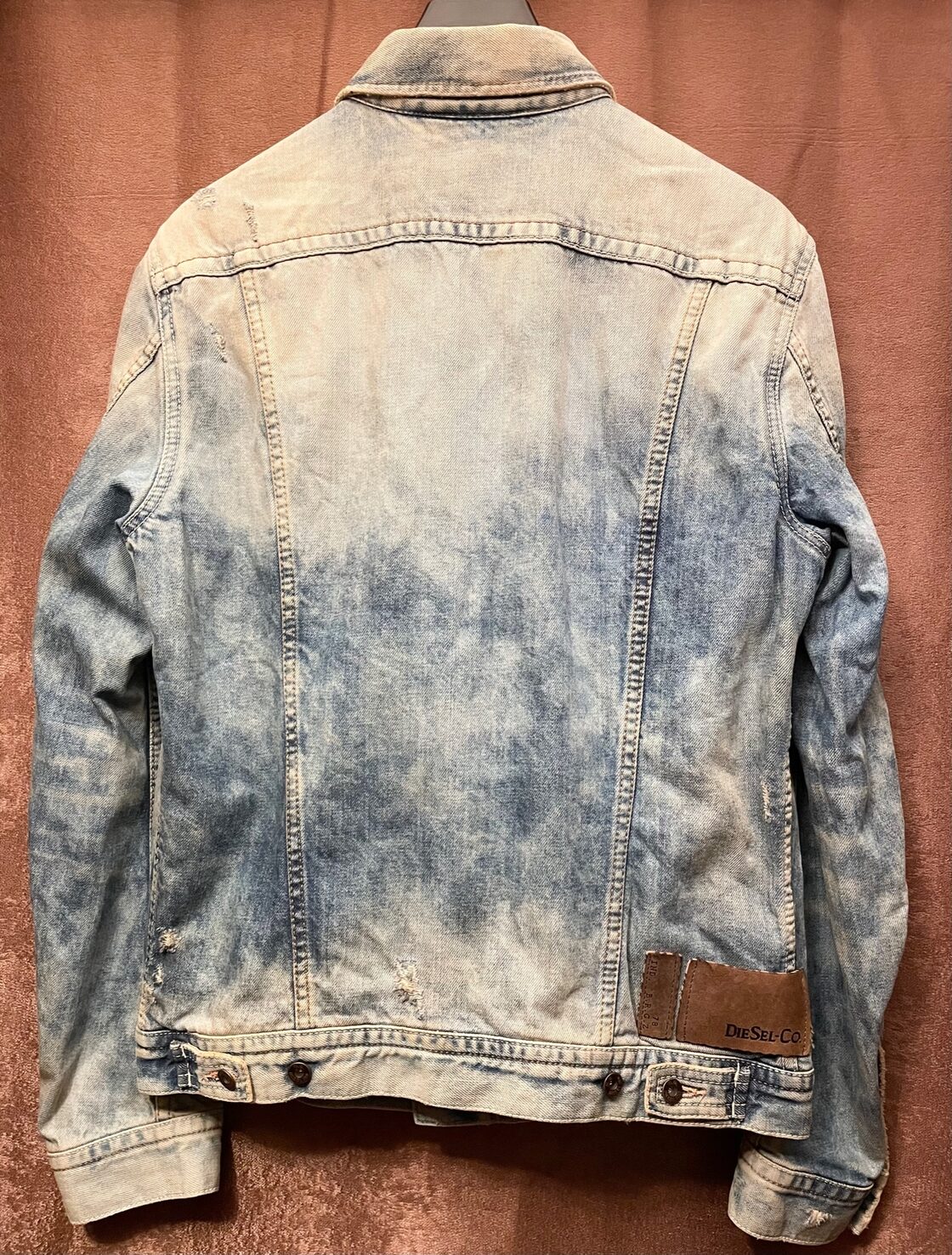 MADE IN ROMANIA製 Diesel Industry ダメージ加工デニムジャケット 