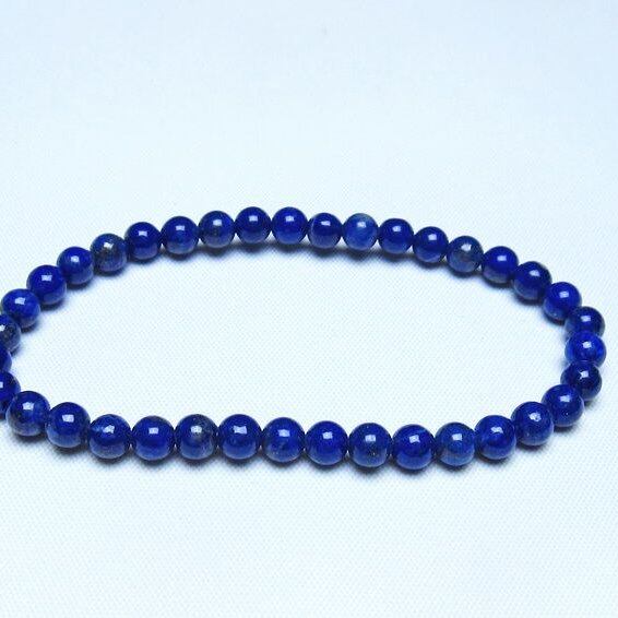 ラピスラズリ ブレスレット 5mm 一点物 メール便可 [M便 1/10] 111-48393
