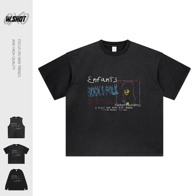 VINTAGE ストリート ROCK & FOLK Tシャツ T2061 VINTAGE ストリート ROCK & FOLK Tシャツ T2061