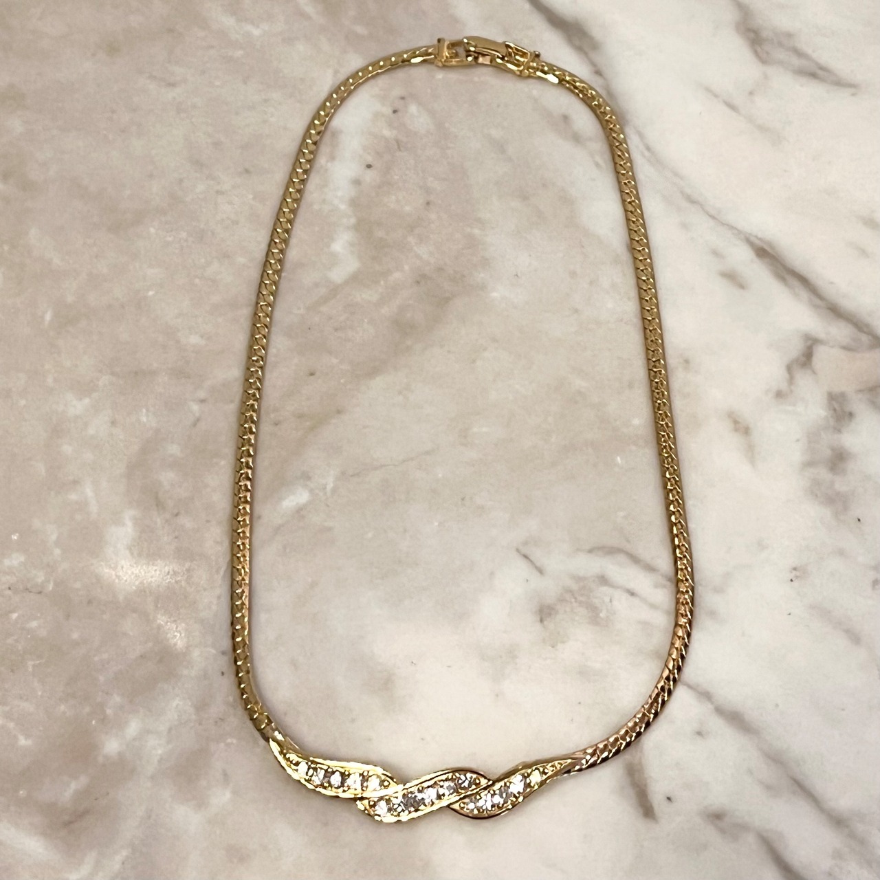 GIVENCHY necklace set with rhinestone