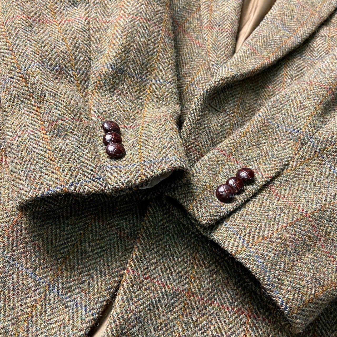 90年代〜 HARRIS TWEED ハリスツイード ウールテーラードジャケット