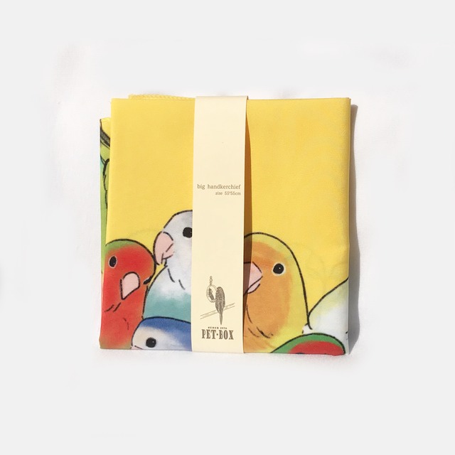 コザクラインコだらけ バンダナ