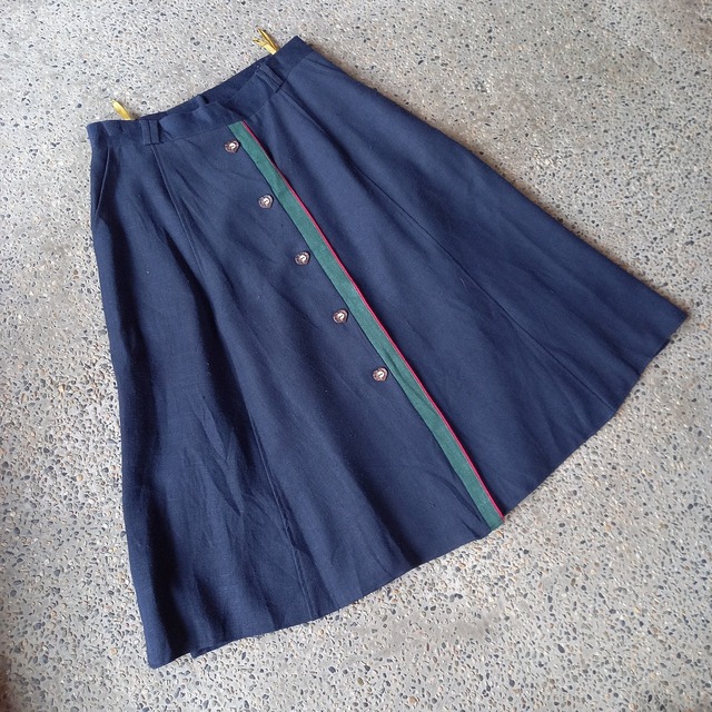 リネン混 チロリアンスカート used [109110]