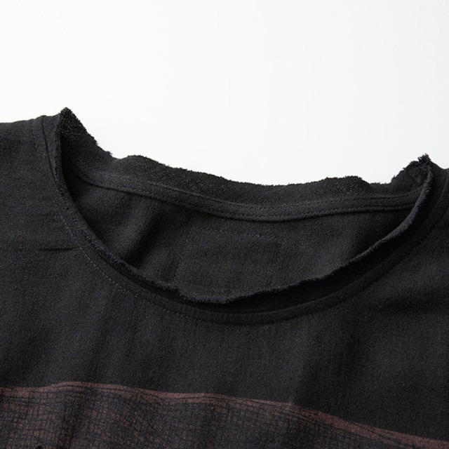 Distressed graphic dolman t-shirt C1550