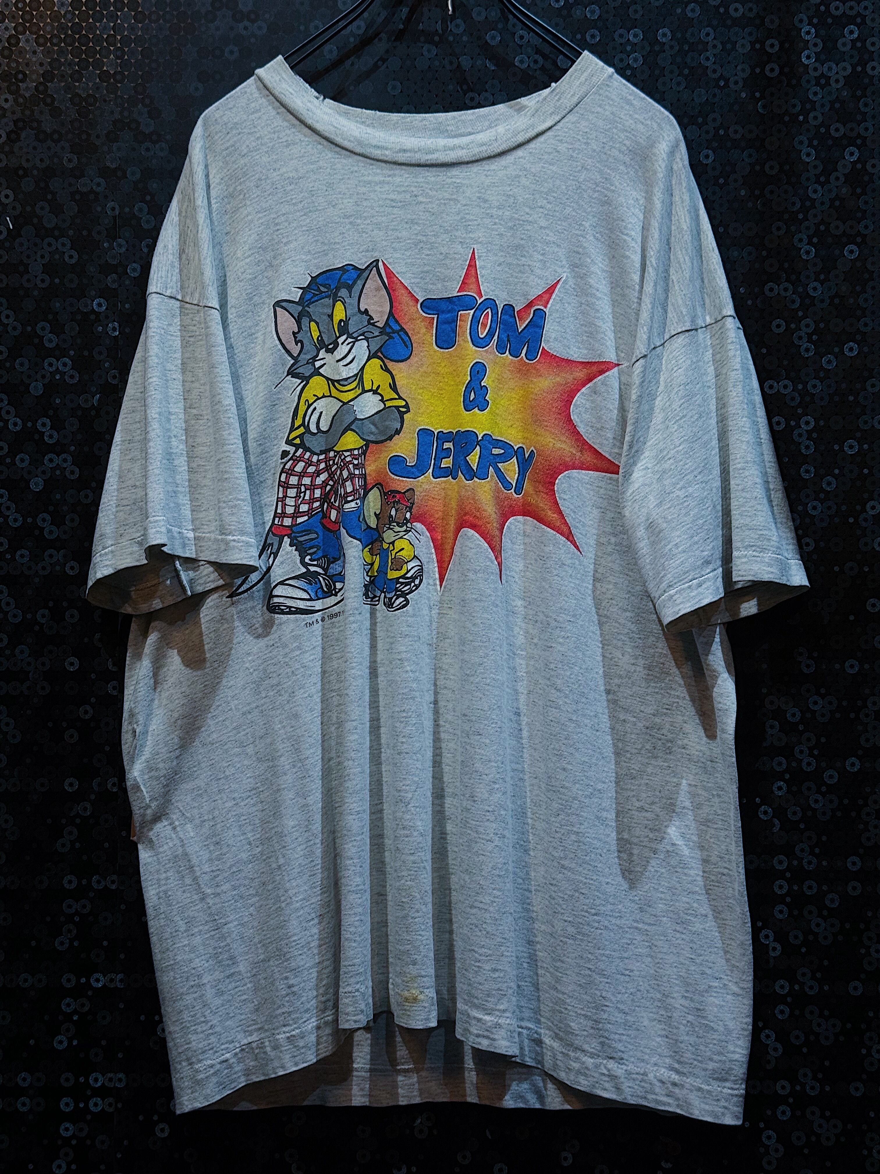 【ÆIEM】"FRUIT OF THE LOOM"vintage TOM & JERRY print T-shirt