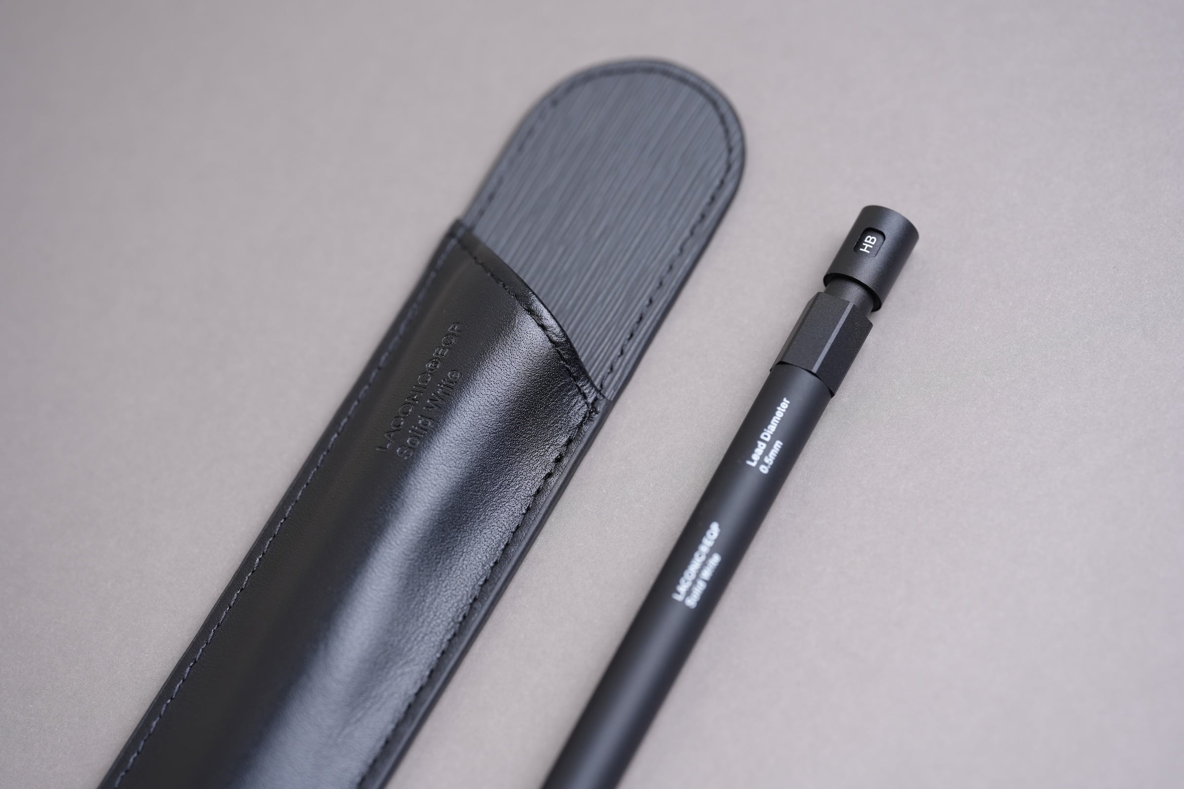 Solid Write シャープペンシル 0.5mm+ 牛革ペンシースセット | docketstore