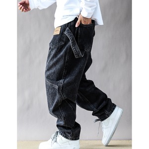 Wide silhouette denim pants C4020