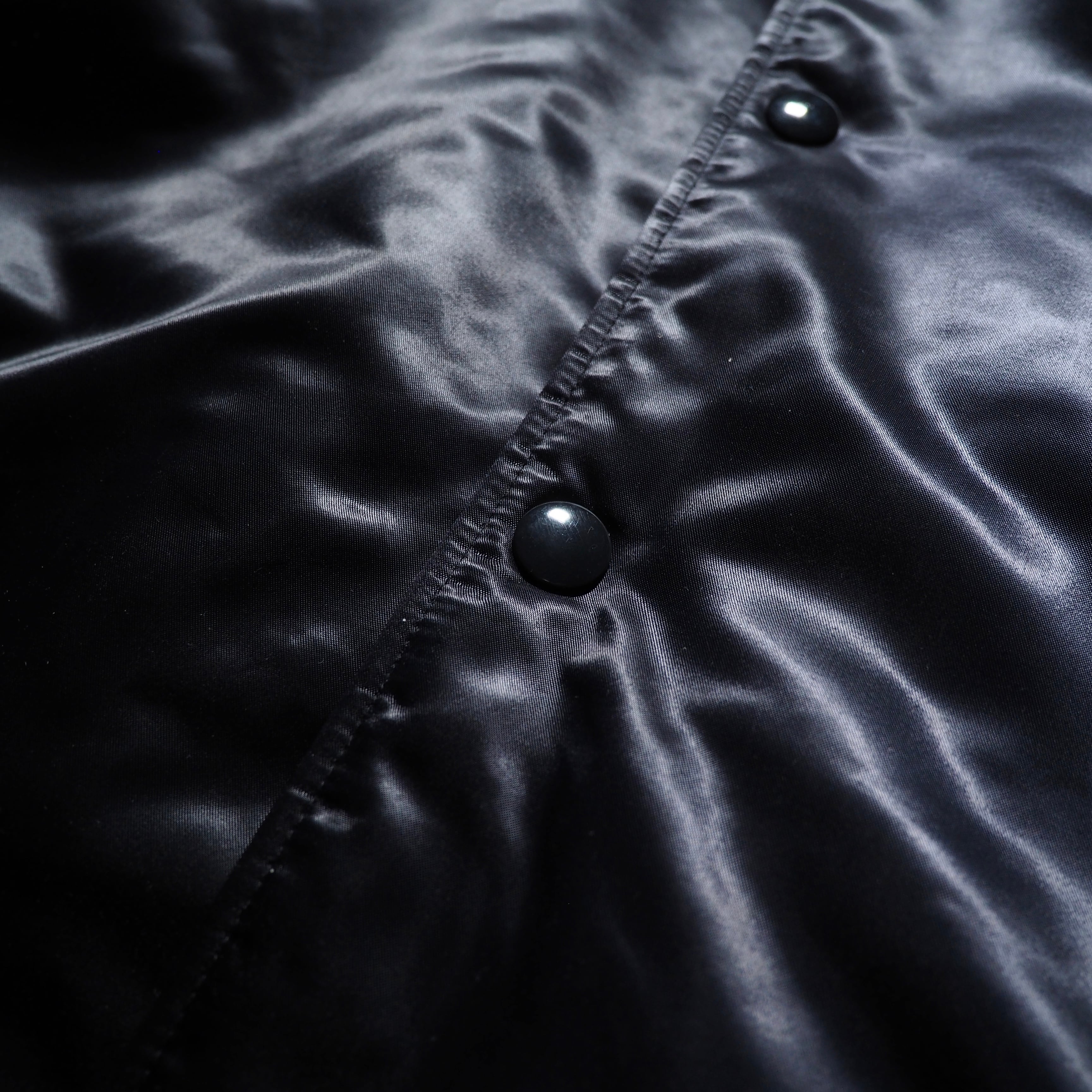 "adidas × ALEXANDER WANG " Black satin nylon coach jacket