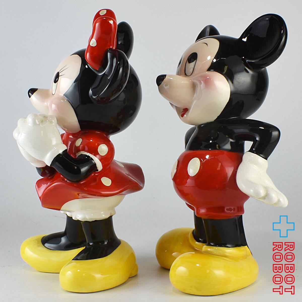 東京ディズニーランド ミッキーマウス ミニーマウス 陶器 フィギュア