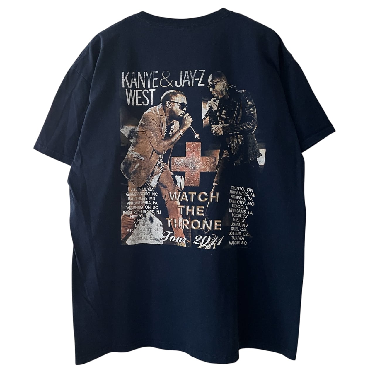 Kanye West & Jay Z 2011 Watch The Throne Tour Rap Tee | Vintage