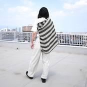 INTÉRIM / HYPER BIG VISCOSE STRIPE 60s OPEN COLLAR SHIRT