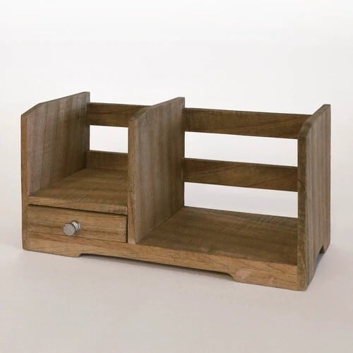 引き出し付きブックスタンド 小物入れ 収納 本立て アンティーク