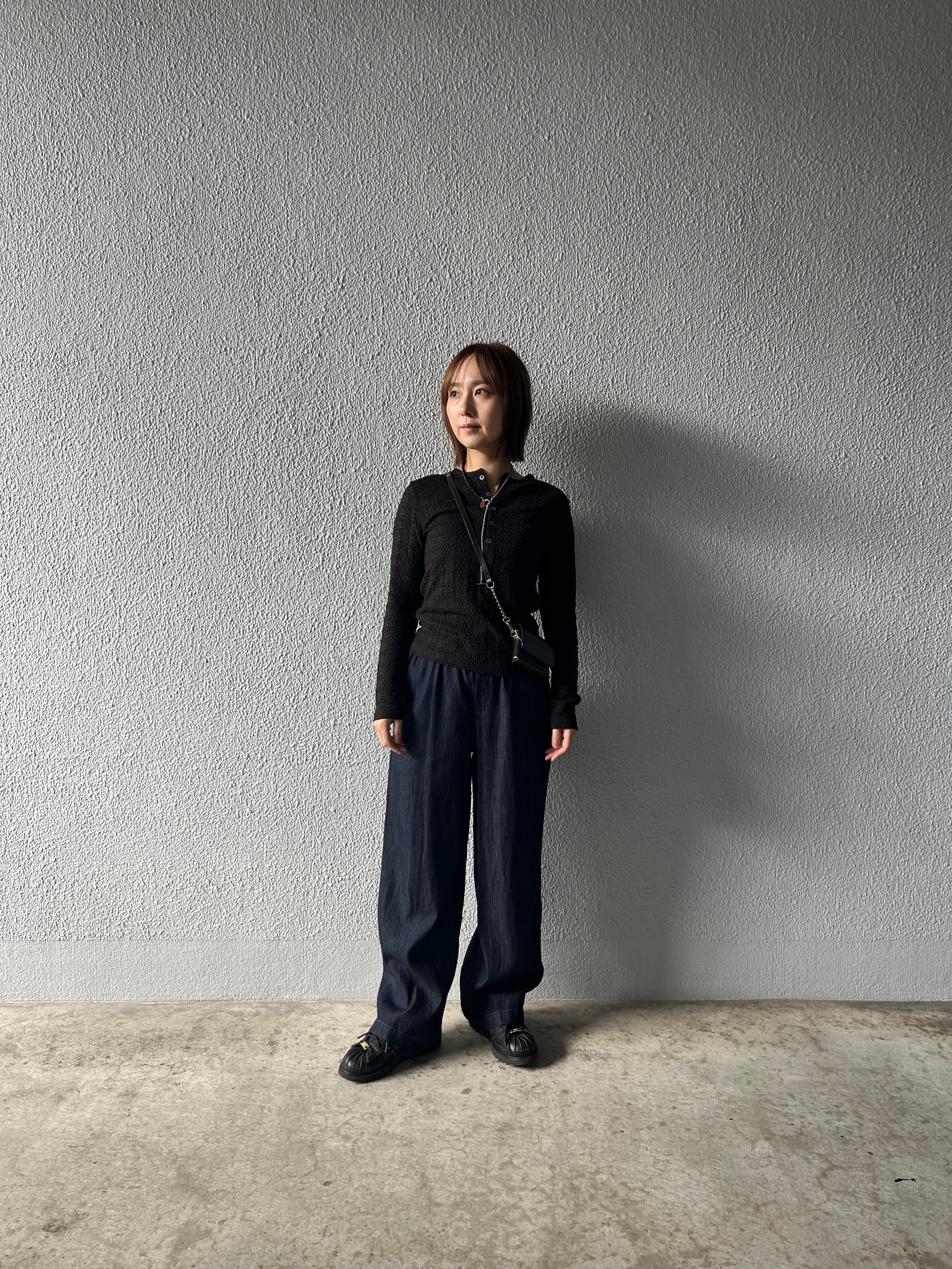 【LEMELANGE】レースヘンリーネックTee 8611002