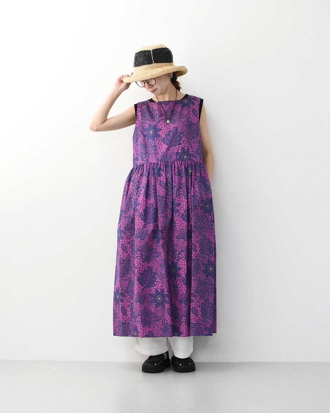 LE GLAZIK [ル・グラジック] Batik sleeveless dress[LG-G0121BTK