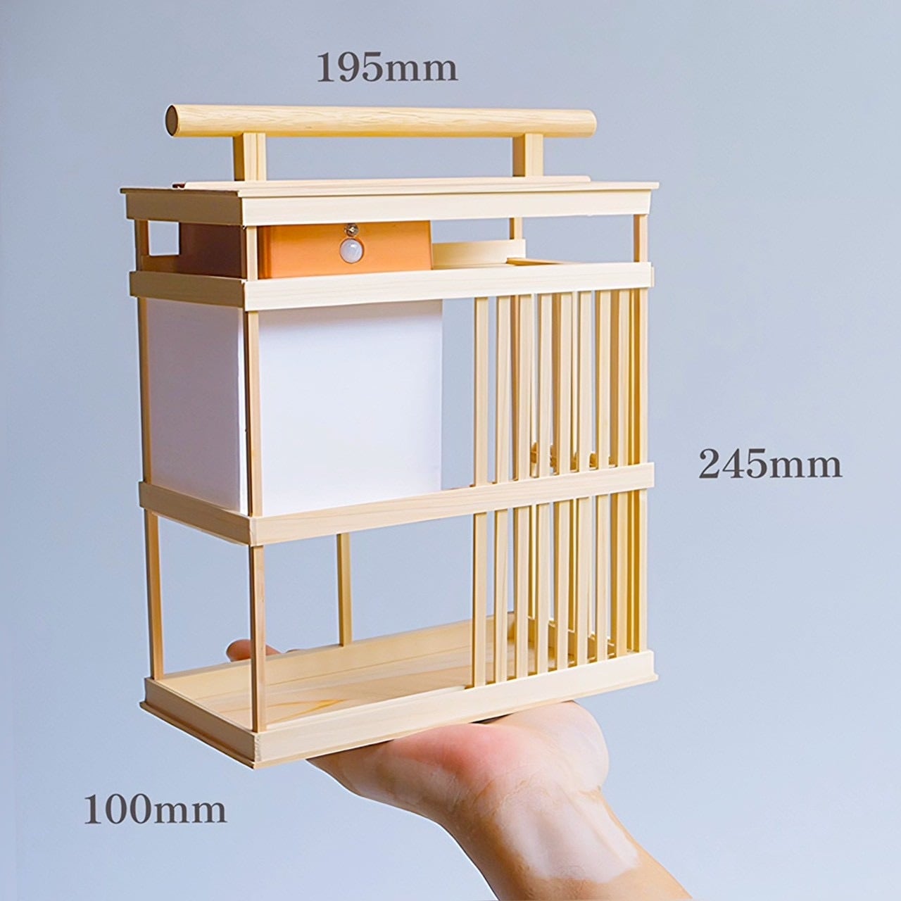 期間/送料込】江戸の夕暮れ｜光と影を愉しむ置き行灯。25cm人感