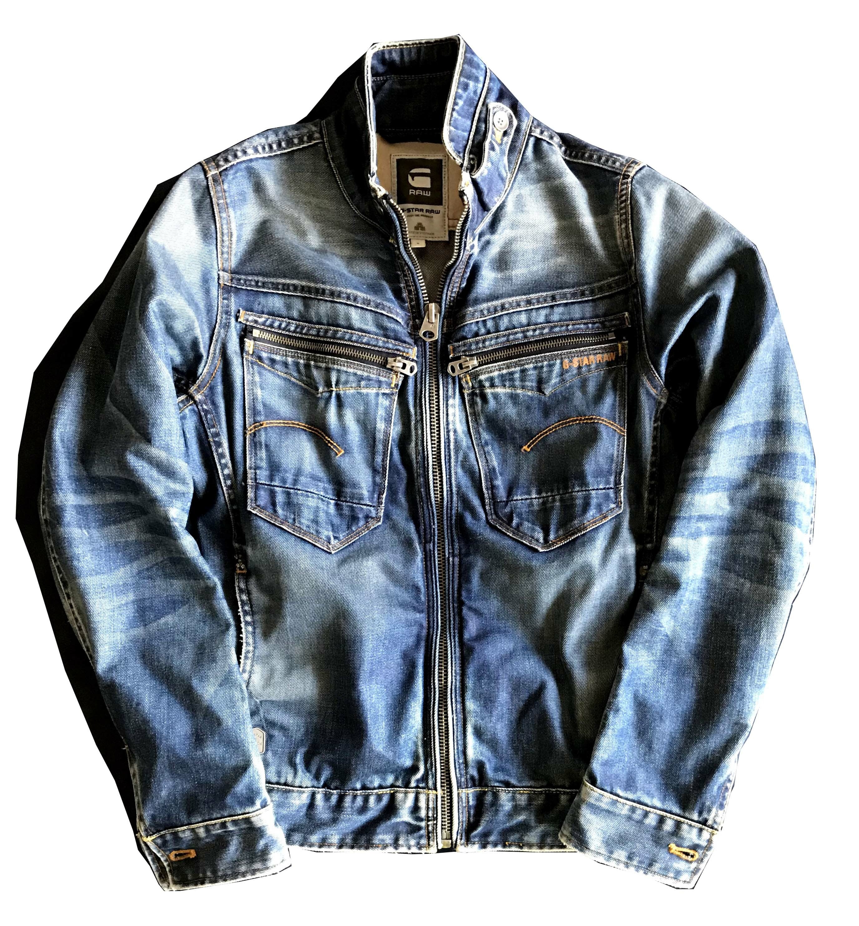 G-STAR RAW】ARC ZIP SLIM 3D Denim Jacket | LOOOOL.Vintage