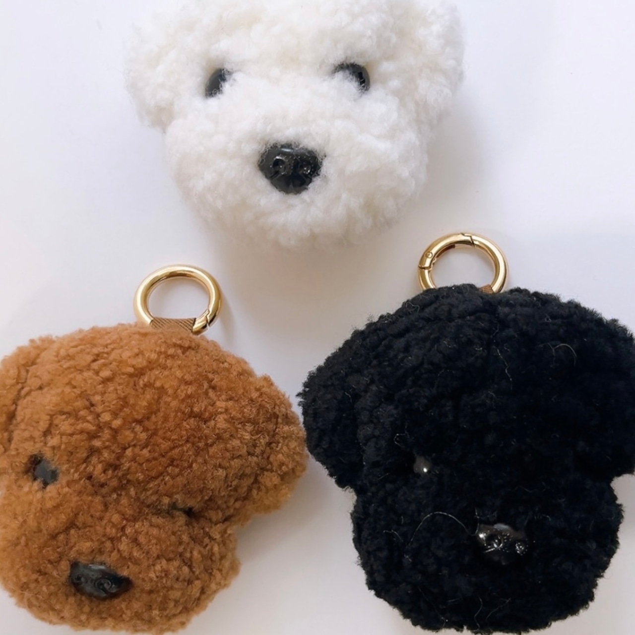 犬のもふもふチャーム