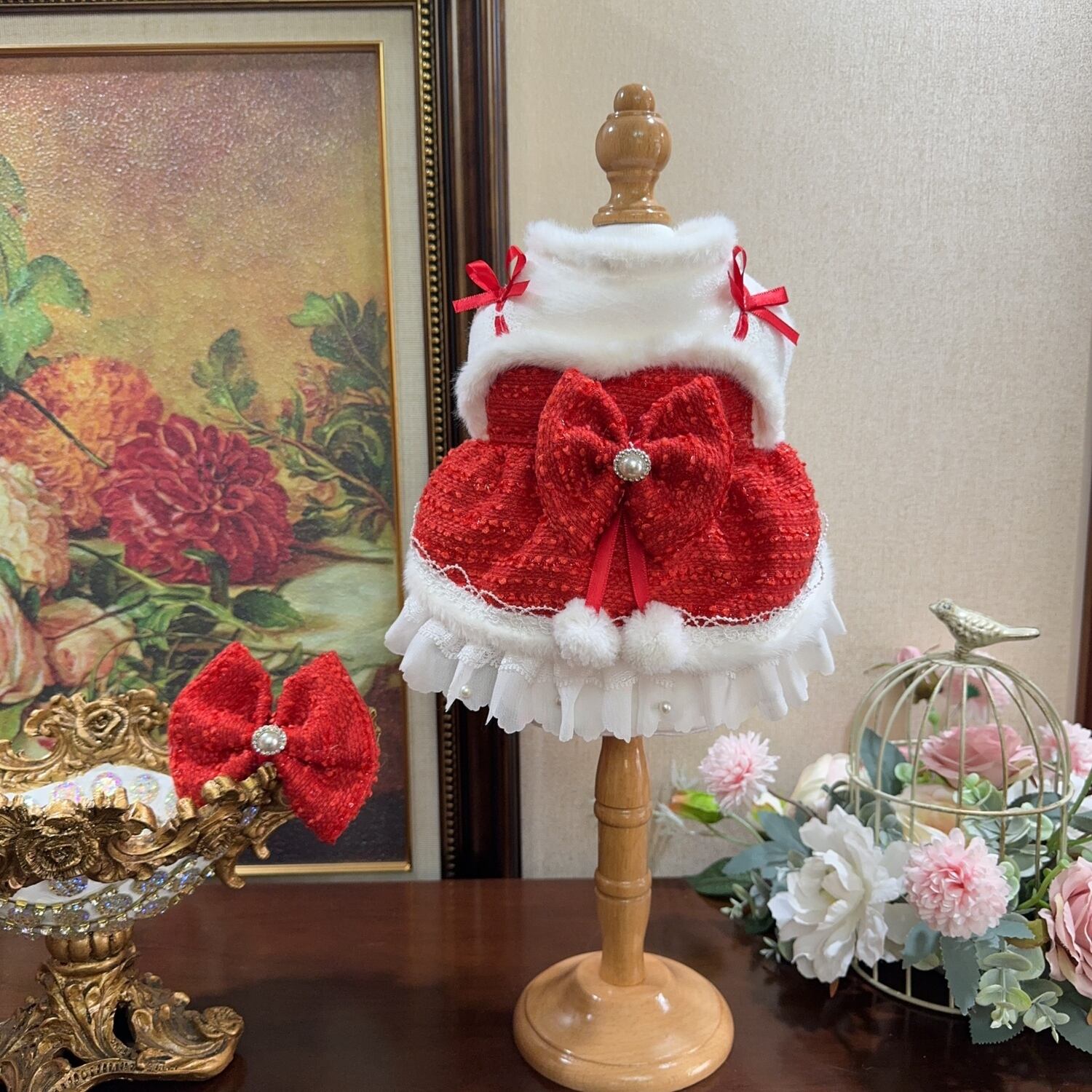 スノーレッドドレス 00732