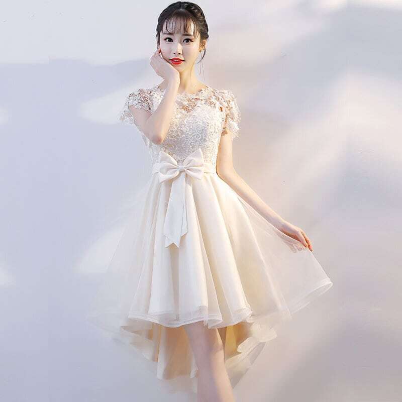 パーティードレス 結婚式 お呼ばれドレス フィッシュテールスカート 