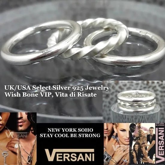 ベルサーニ｜NY三連シルバーリング26号VERSANI NEWYORK 　925 ベルサーニNY 三連シルバーリング【21～26号】VERSANI NEWYORK