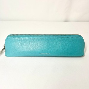 Tiffany&Co. ティファニー ペンケース レザー ティファニーブルー | 2122