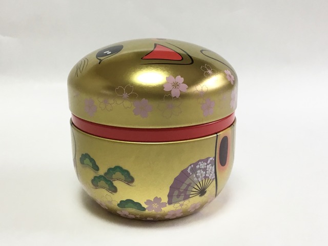 鈴缶　招き猫（金）