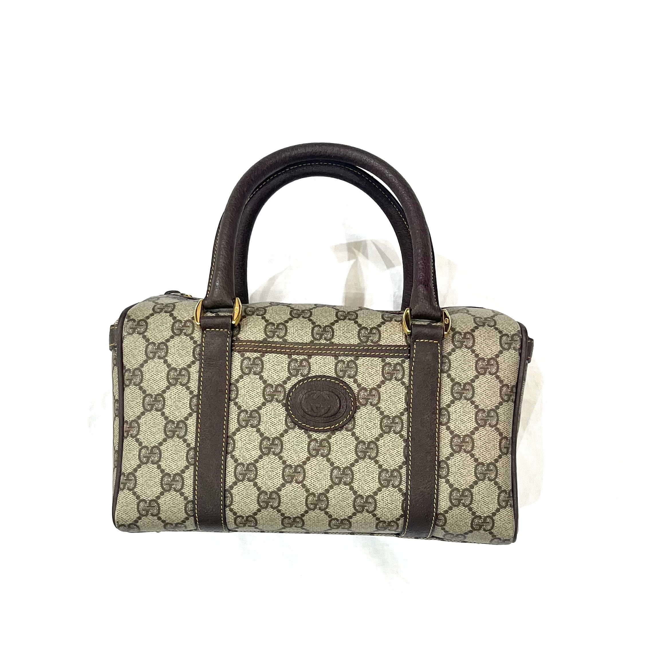 GUCCI】2045 GGスプリーム GG スクエアボストン ハンドバッグ