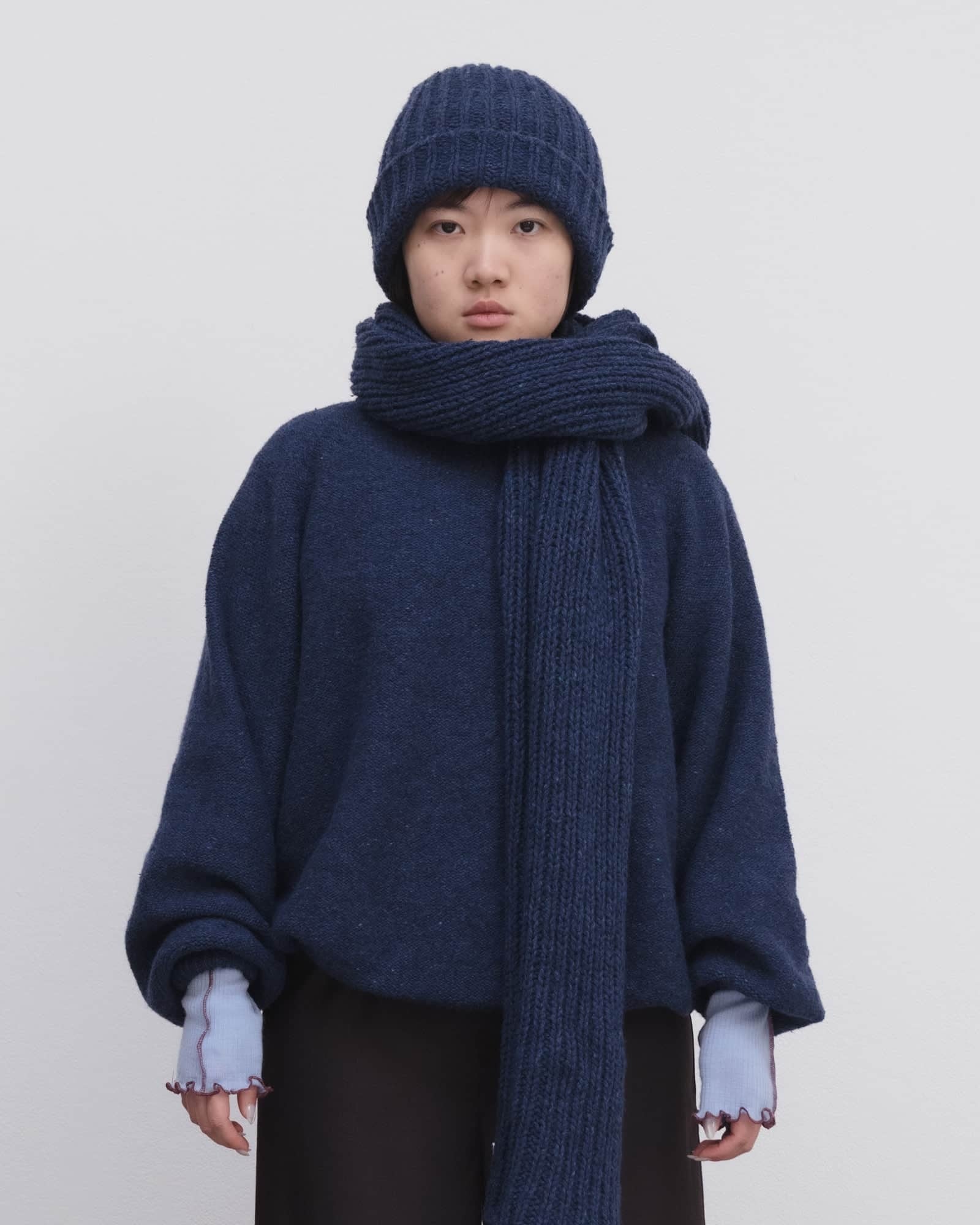 Baserange (ベースレンジ) MEA SCARF (CAP NORD BLUE) | H Nagano