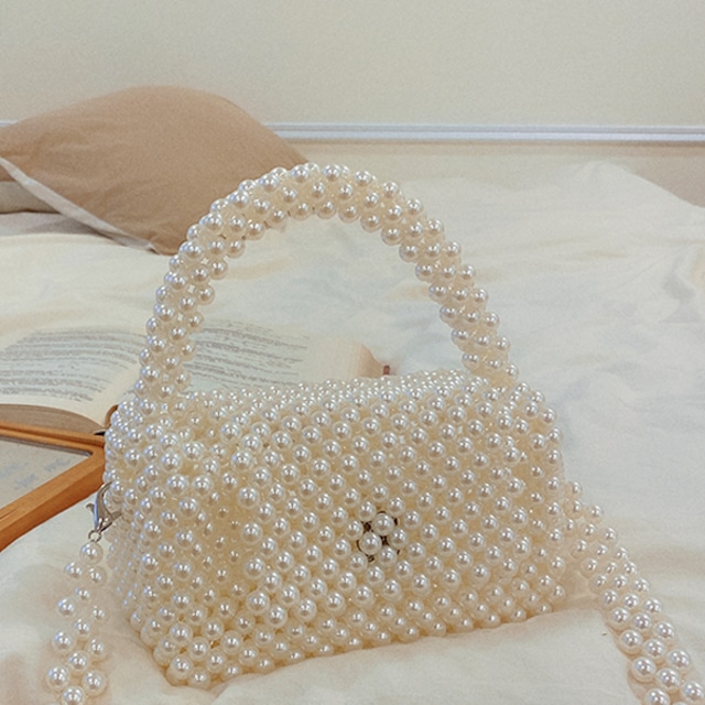pearl beads small bag(4color)<b1182>