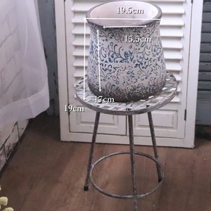 植木鉢　アンプリメフルールポットL｜陶器　シャビーシック　寄せ植えして飾ると素敵なガーデンになる　16233