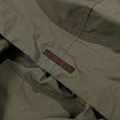 Mademoiselle NON NON マドモアゼルノンノン ジップアップ ライト パーカー 7分袖 サイズ 40 L /カーキ/内側プリント/レディース