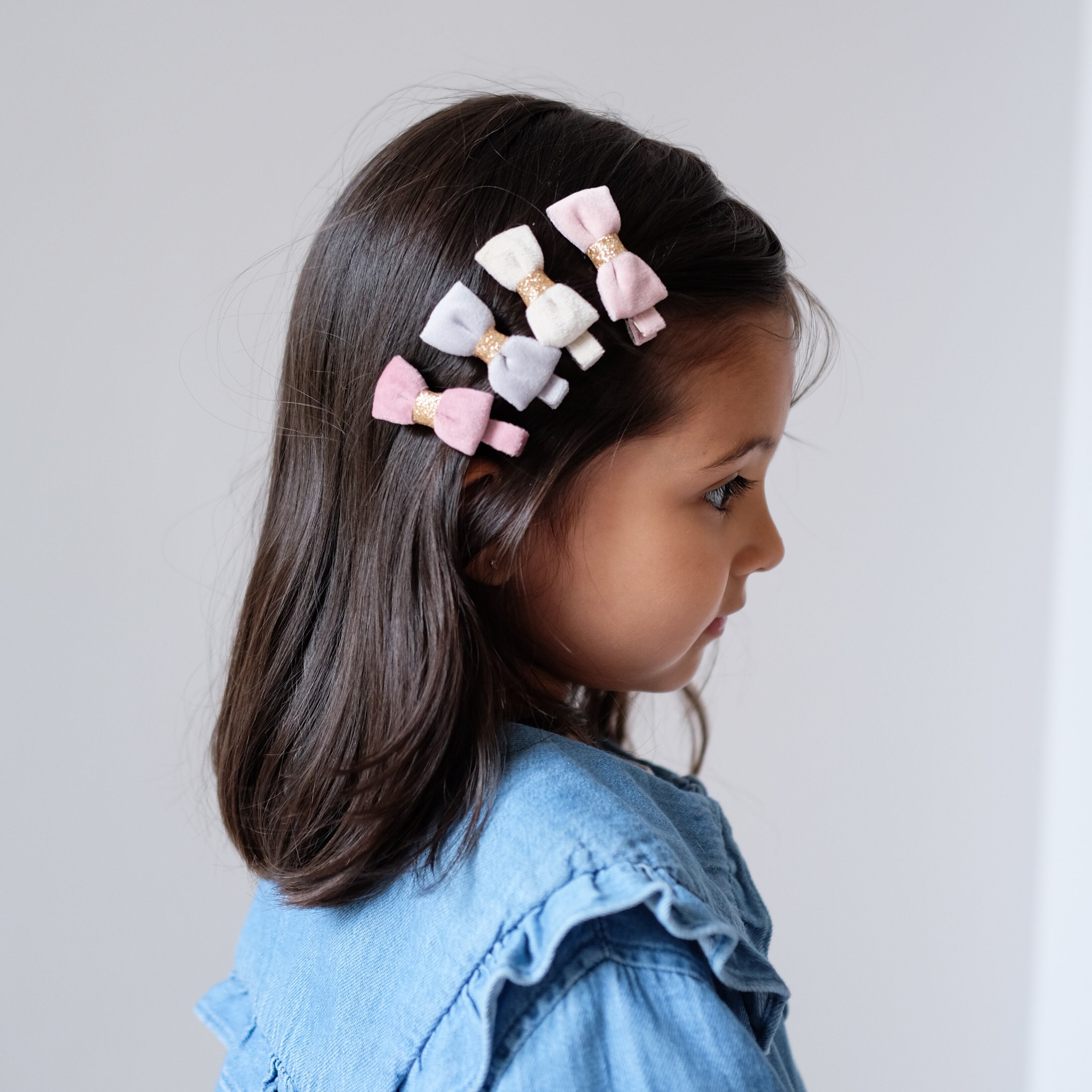 TINKERBELL VELVET BOW CLIPS_802050 78