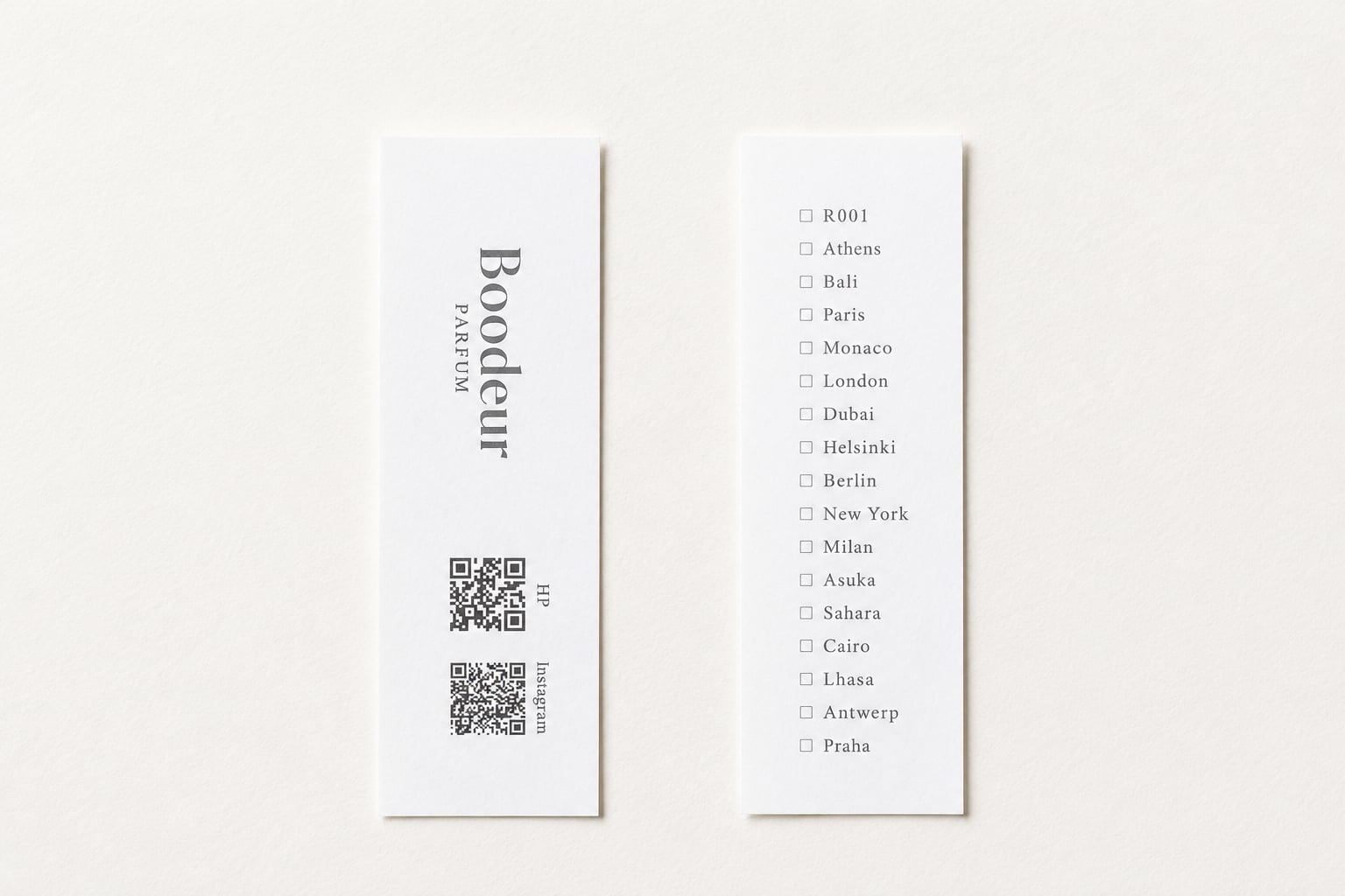 Scent Card Set|Oriental Selection(Cairo / Sahara / Antwerp)